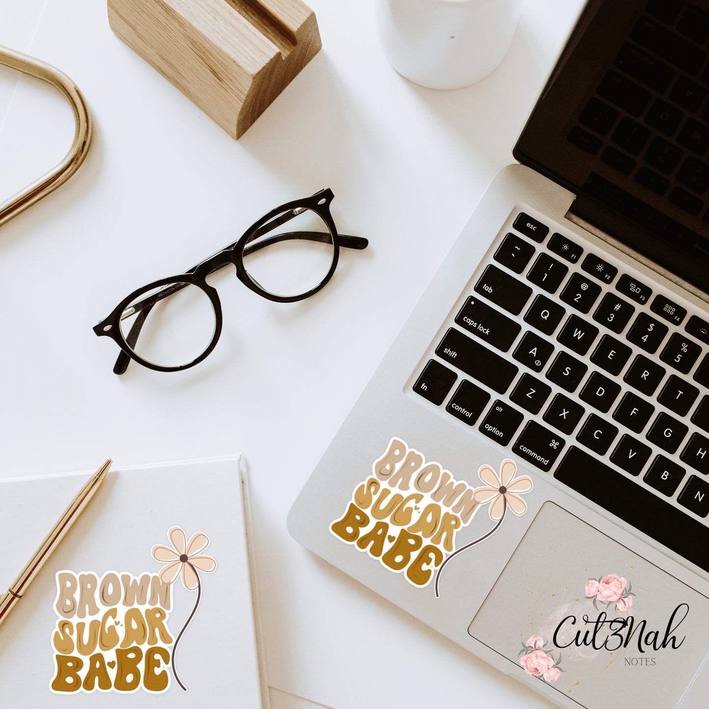 BROWN SUGAR BABE Die Cut Sticker | Magnet