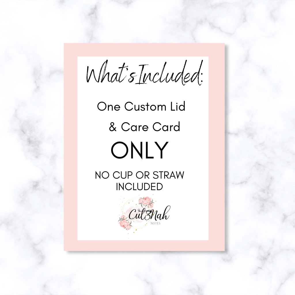 Pink Prisma Bling Custom Bamboo Lid For 16oz Glass Cup