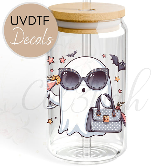 Cute Ghost - Halloween UVDTF Decal (CNDFH6)