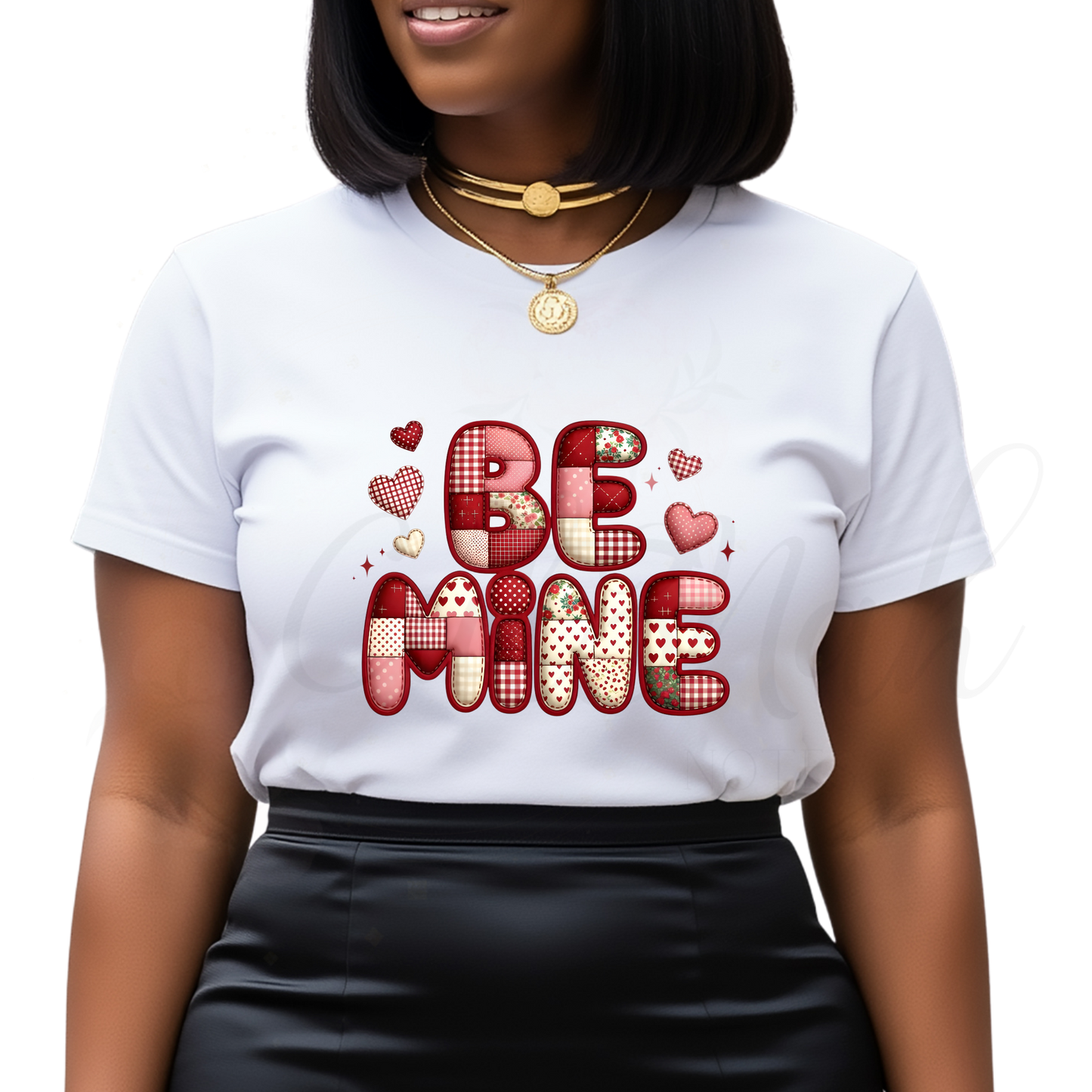 Be Mine Patchwork -  Valentine's Day DTF Transfer (CNDTF20)