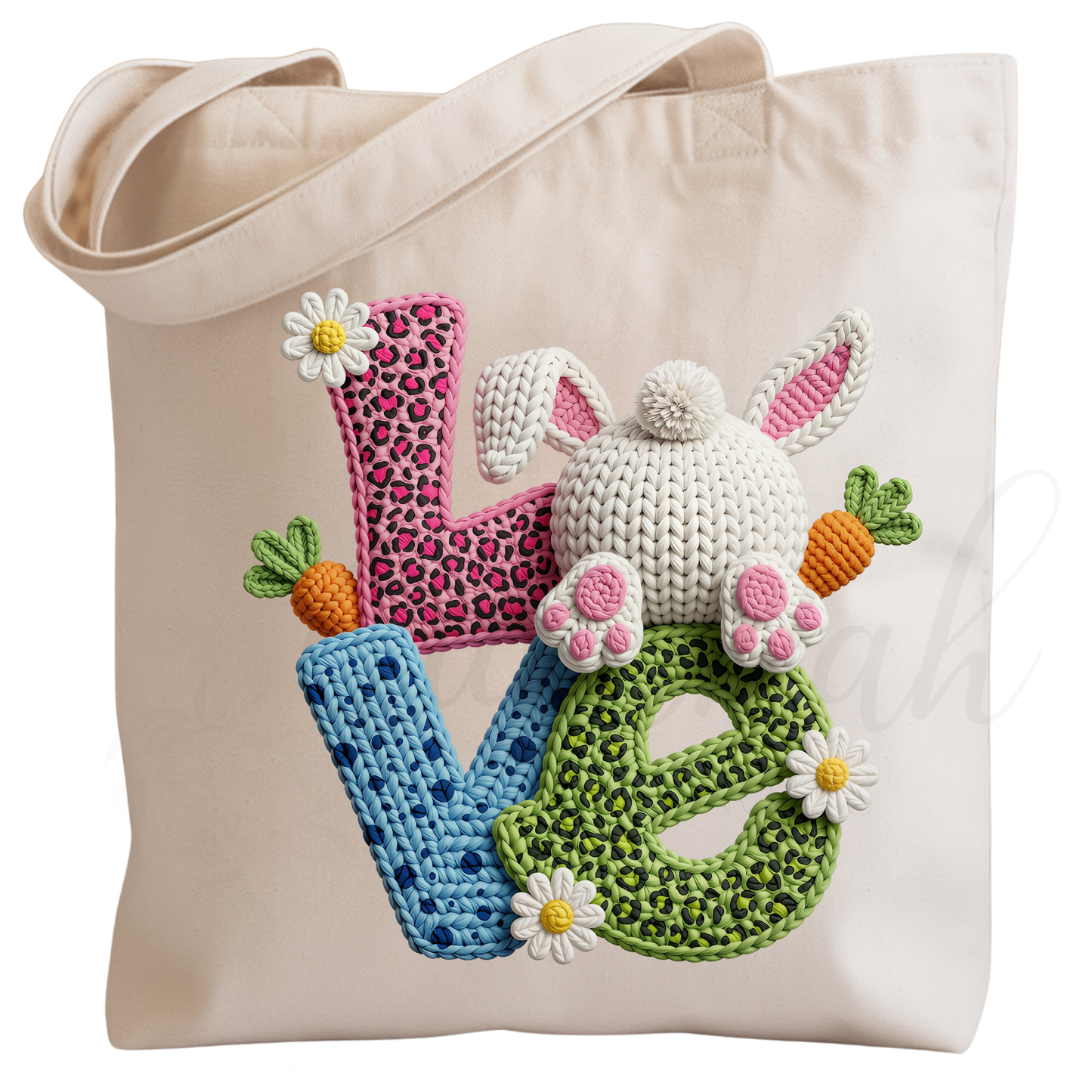 Yarn Crochet Easter Love -  Easter DTF Transfer (CNDTF32)