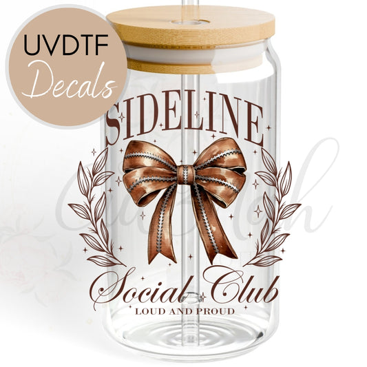 Sideline Social Club - Football UVDTF Decal (CNDF33)