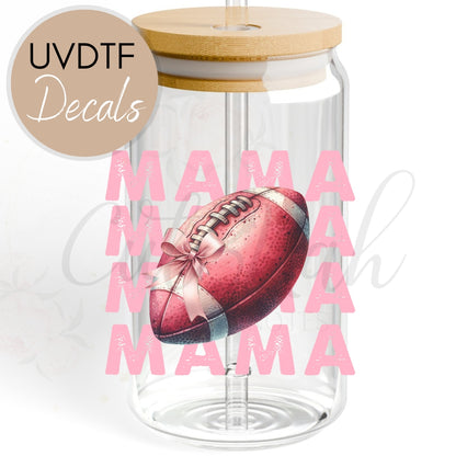 Football Mama Pink - Football UVDTF Decal (CNDF13)