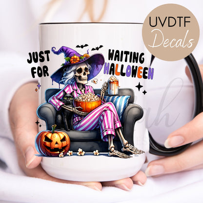 Just Waiting For Halloween - Halloween UVDTF Decal (CNDFH25)