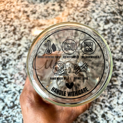 UVDTF -Cup Care Instructions Decal (CNCC01)