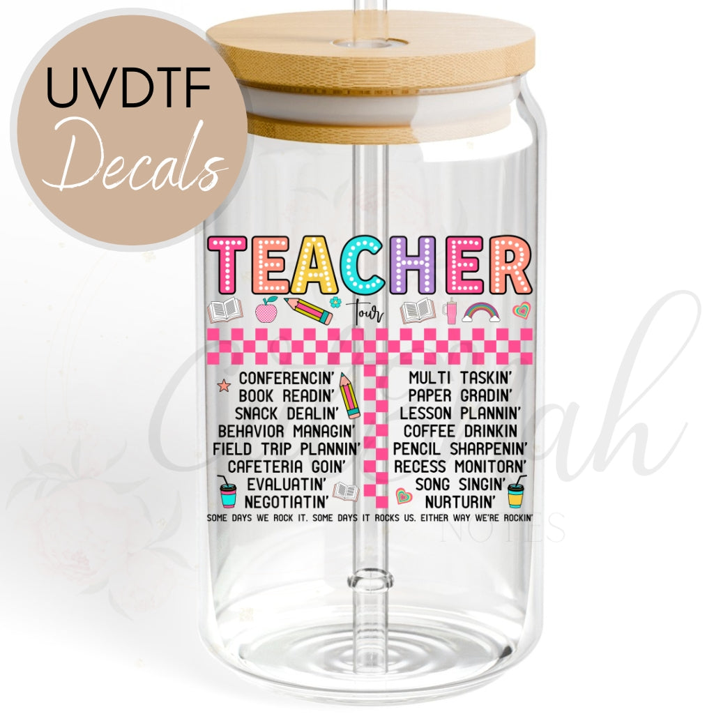 Teacher Tour UVDTF Decal (CNDT36)