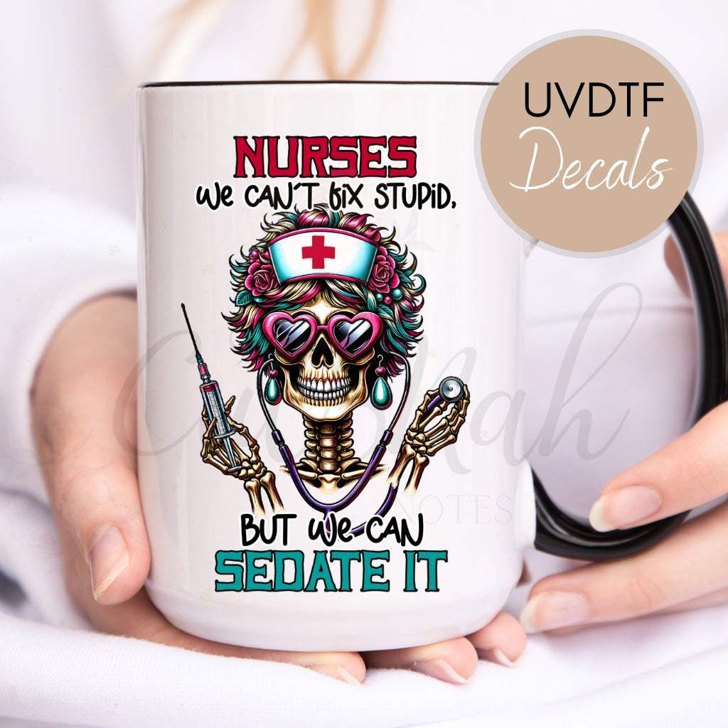 Nurse UV DTF Print Decals Bundle