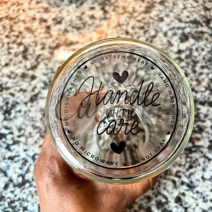 UVDTF -Cup Care Instructions Decal (CNCC01)