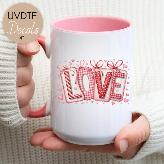 LOVE Tags - Valentine's Day UVDTF 4" Decal (CNVD02)
