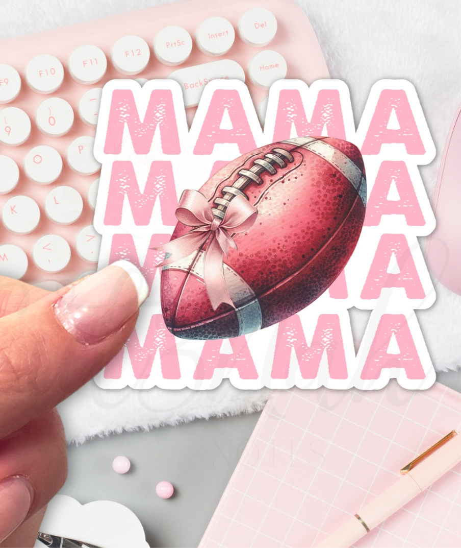 FOOTBALL MAMA Die Cut Sticker | Magnet