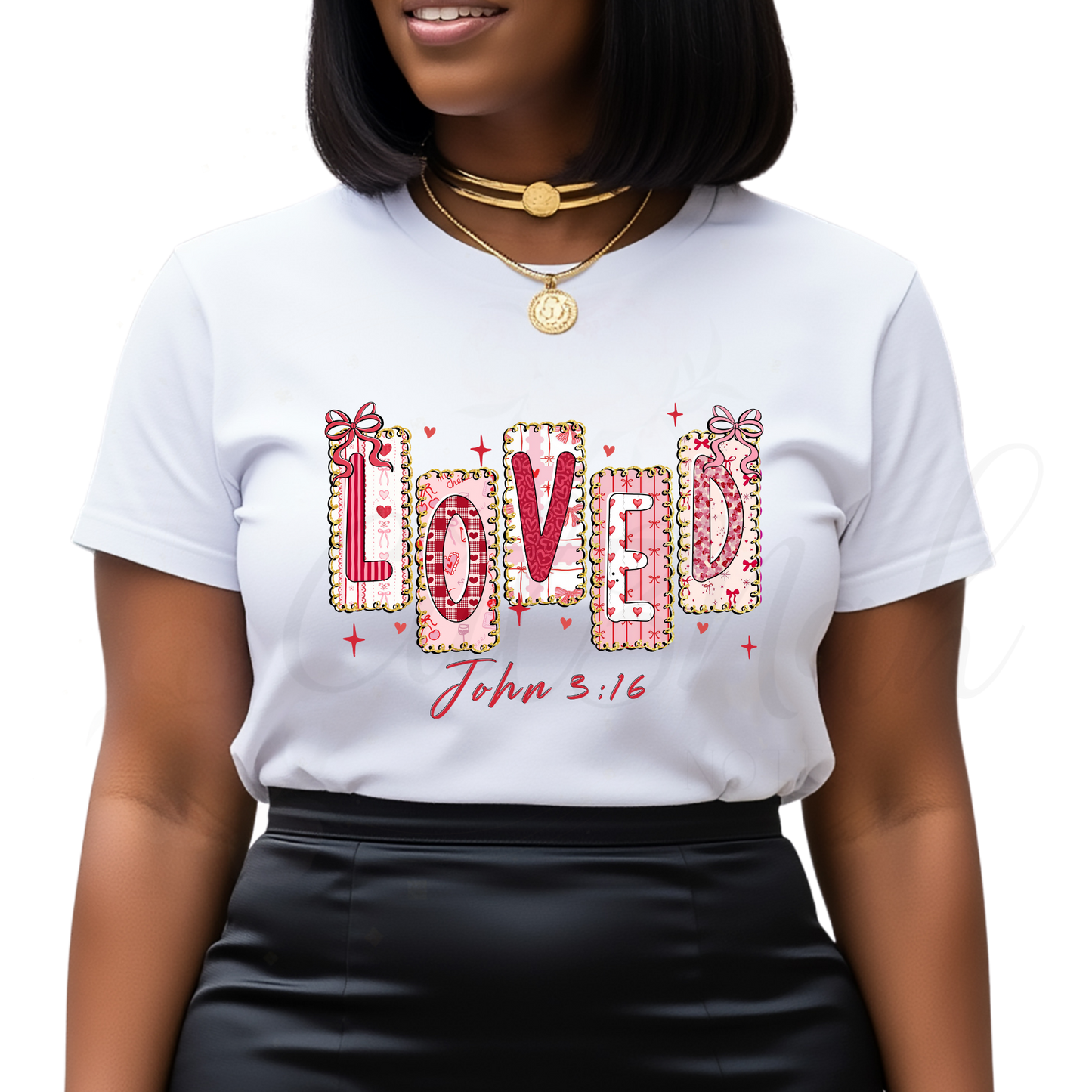 Loved John 3:16 -  Valentine's Day DTF Transfer (CNDTF21)