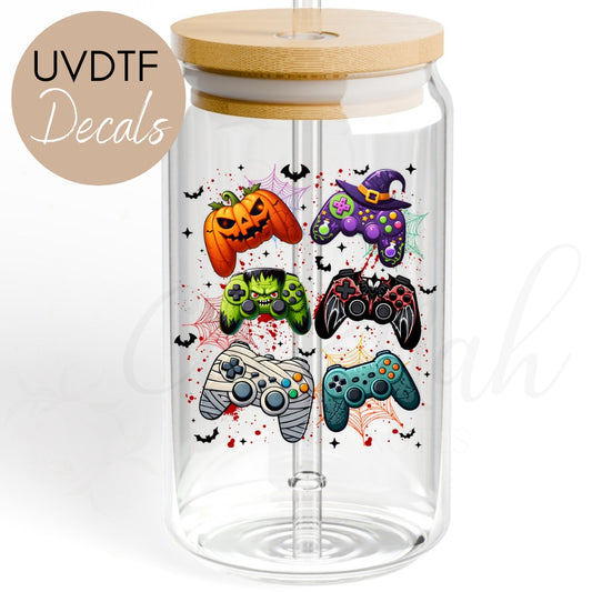 Retro Halloween Gaming Controller - Halloween UVDTF Decal (CNDGK48)