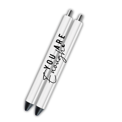 You Are Enough Quote - UVDTF Journal | Tumbler Decal (CNQJD07)