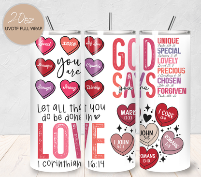 God Says 20 oz - UVDTF Full Wrap (CNW2001)