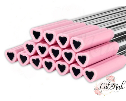 Heart Shaped Stainless Steel Straws