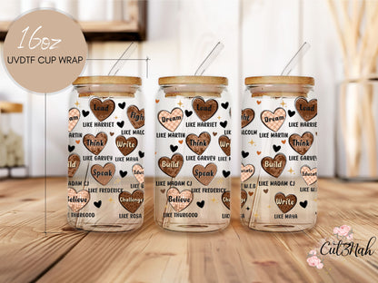 Black History Hearts 16 oz - BH UVDTF Cup Wrap (CNBH01)