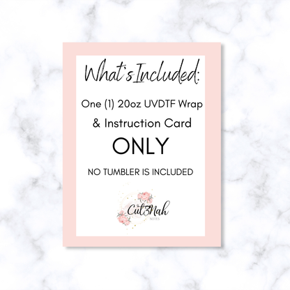 God Says 20 oz - UVDTF Full Wrap (CNW2001)