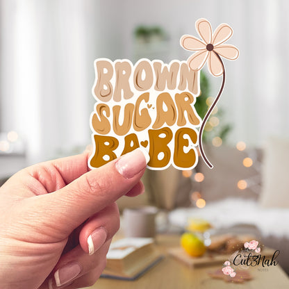 BROWN SUGAR BABE Die Cut Sticker | Magnet