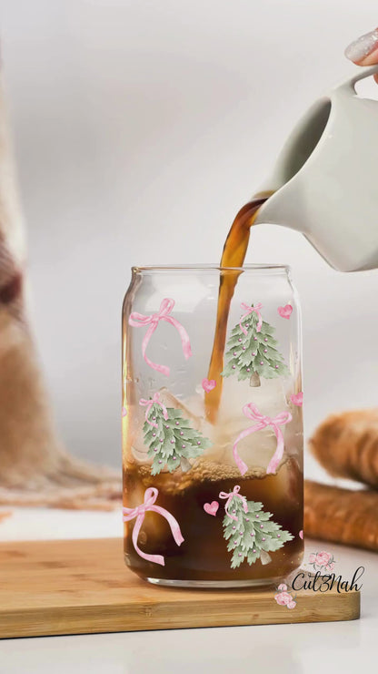 Christmas Tree Couchette 16 oz - Christmas UVDTF Cup Wrap (CNWX01)